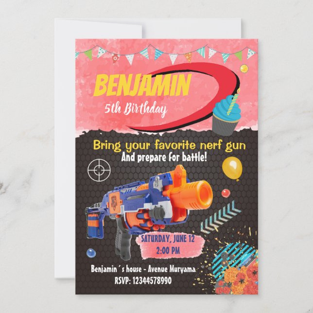 Invitation à la guerre aux armes à feu (Devant)