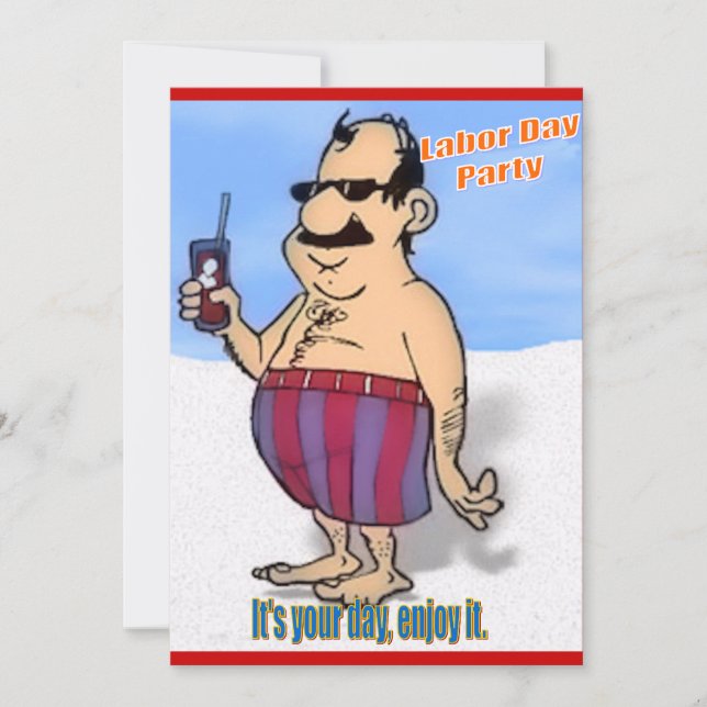 Invitation à la journée du travail (Devant)