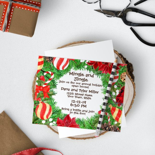 Invitation à la maison ouverte de Noël (Créateur téléchargé)