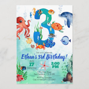 Invitation à la mer pour le troisième anniversaire