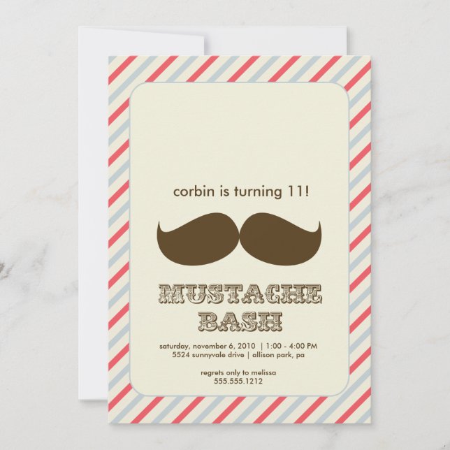 invitation à la moustache bash (Devant)