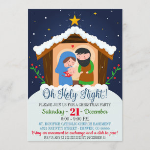 Invitation à la Nativité de Noël