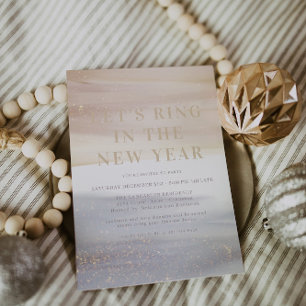 Invitation À la nouvelle année   Champagne pétillant