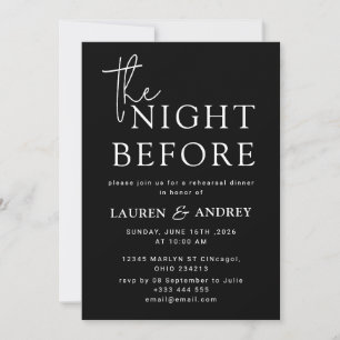 Invitation à la Nuit Avant le Mariage