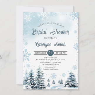 Invitation à la nuptiale de la neige des flocons d