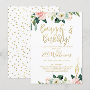 Invitation à la nuptiale florale et à la bulle