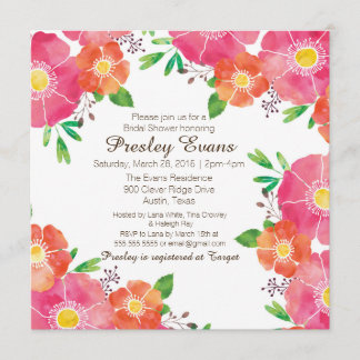 Invitation à la nuptiale ou au Baby shower de la f