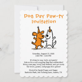 Invitation à la Paw-ti de Jour de Chien – Fête de