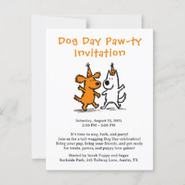 Invitation à la Paw-ti de Jour de Chien – Fête de