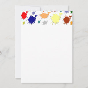 Invitation à la peinture de scintillement