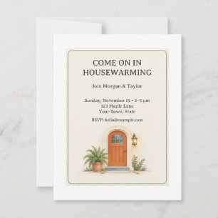 Invitation à la pendaison de crémaillère de Porchl
