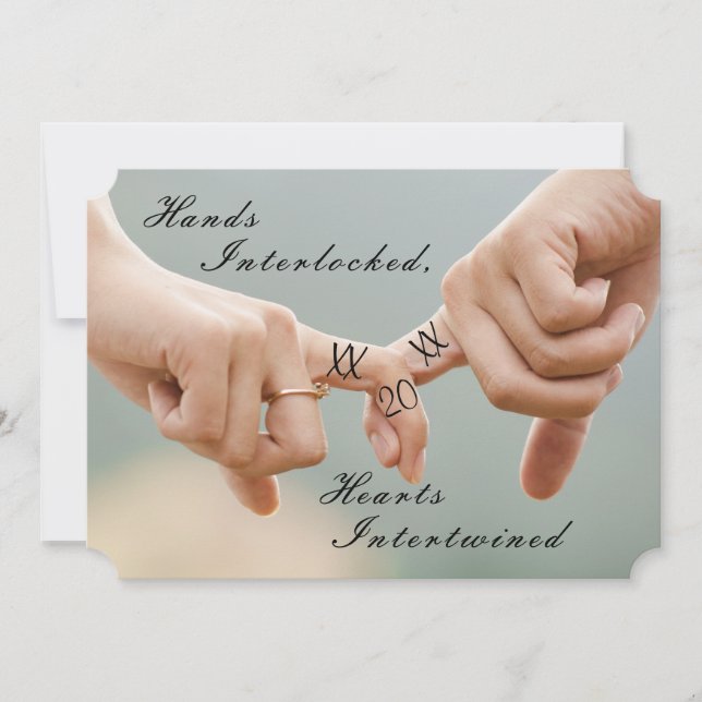 Invitation à la photo de fiançailles (Devant)