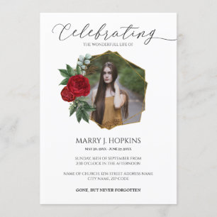 Invitation à la photo de Red Blossom