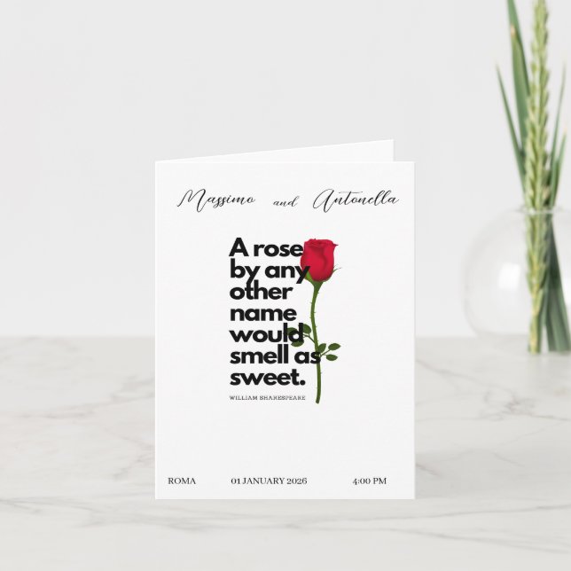 INVITATION À LA POÉSIE PAR WILLIAM SHAKESPEARE (Devant)