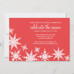 Invitation à la polka Dot Snowflake