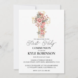 invitation à la première communion de la croix bot
