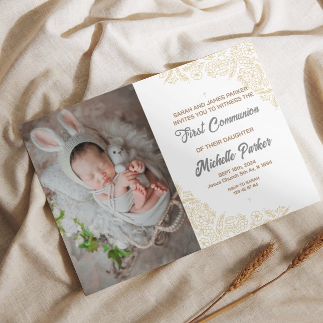 Invitation à la première communion linéaire (Créateur téléchargé)