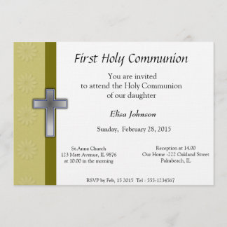 Invitation à la première communion sainte