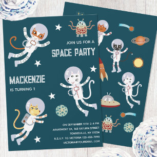 Invitation à la première fête d'anniversaire de ch