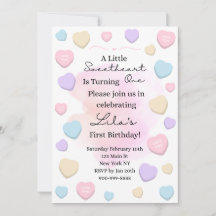 Invitation à la première fête d'anniversaire de Li