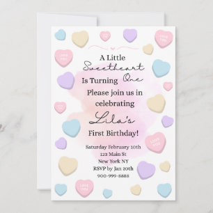 Invitation à la première fête d'anniversaire de Li