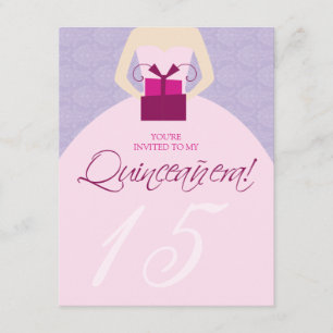 Invitation à la Quincénanera de Fancy Ball Gown (v