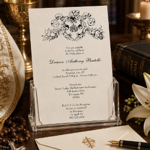 Invitation à la réception d'ordination d'un prêtre