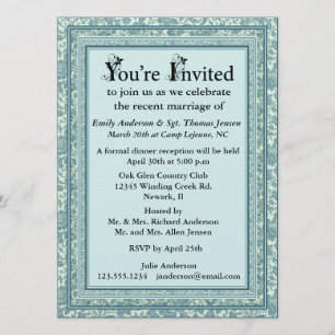Invitation à la réception du mariage