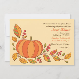 Invitation à la récolte de citrouilles