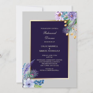 Invitation à la répétition du Mariage Floral Boho 