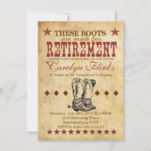 Invitation à la retraite de l'Ouest - Thème Boots 