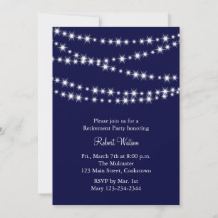 Invitation à la Retraite de Navy Twinkle Lights