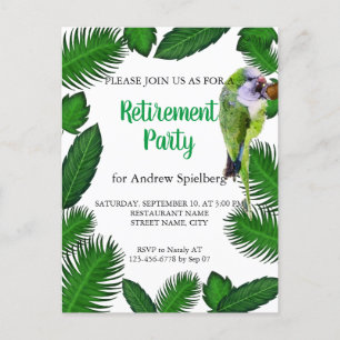 Invitation à la retraite des feuilles de perroquet