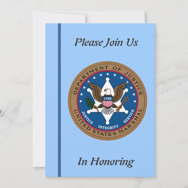 Invitation à la retraite du service Marshall aux É (Devant)