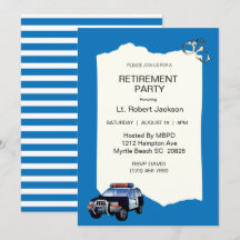 Invitation à la retraite d'un agent de police de V