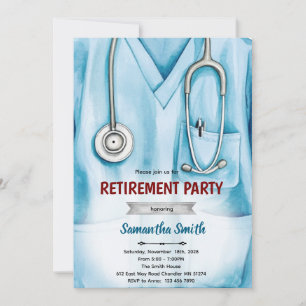Invitation à la retraite d'un médecin infirmier