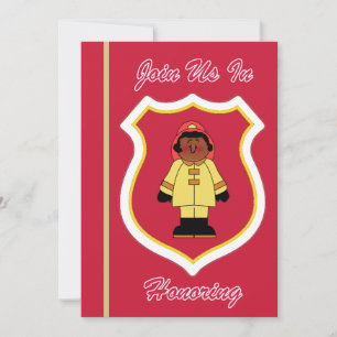 Invitation à la retraite d'une pompière noire