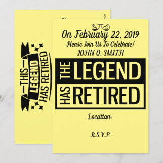 Invitation à la retraite personnalisable