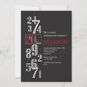 Invitation à la réunion de 20 ans