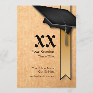 Invitation à la réunion de classe Black & Gold per