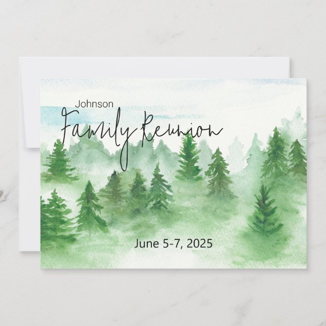 Invitation à la réunion de famille - Arbres Montag (Devant)