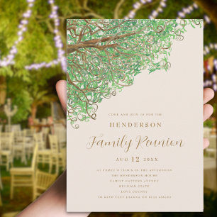 Invitation à la réunion de famille de l'arbre à l'