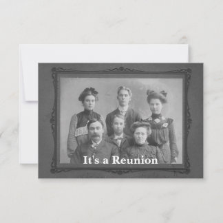 Invitation à la réunion de famille d'images vintag