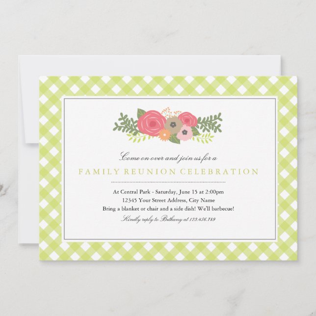 Invitation à la réunion de la famille des jardins  (Devant)