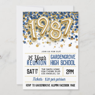 Invitation à la réunion de l'école secondaire en 1