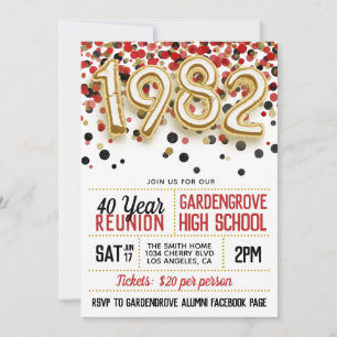 Invitation à la réunion des anciens du lycée et de