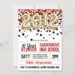 Invitation à la réunion du lycée 2012