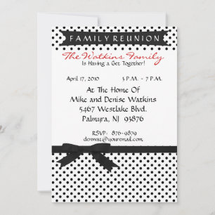 Invitation à la réunion familiale Customisée