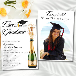 Invitation À la réussite du diplômé Annonce de remise des dip