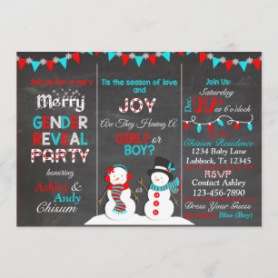 Invitation à la révélation de genre de Noël Snowma